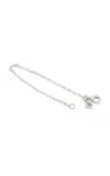 Ashna Mehta 18k White Gold Bag Charm Extension Chain 4"
