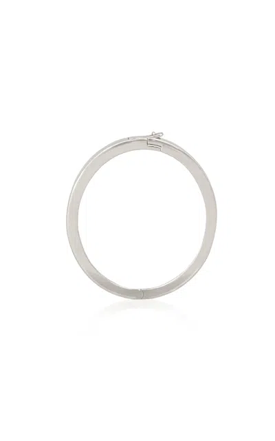 Ashna Mehta 18k White Gold Bag Charm Extension Oval Ring