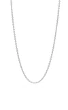 Ashna Mehta 18k White Gold Bag Charm Necklace Chain 16"
