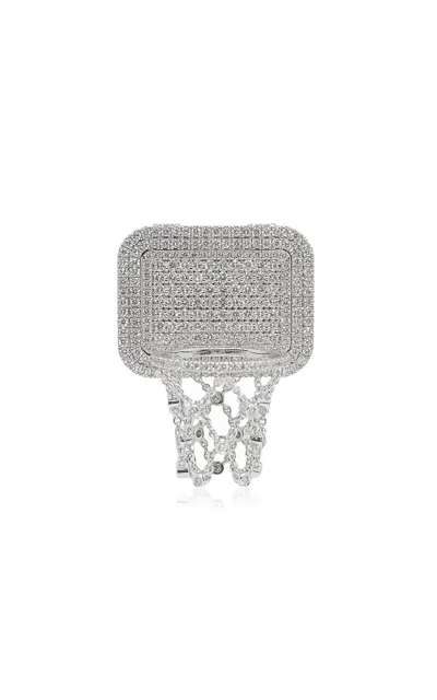Ashna Mehta 18k White Gold Basketball Customized Bag Bijoux