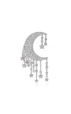 Ashna Mehta 18k White Gold Cresent Moon Bag Bijoux