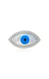 Ashna Mehta 18k White Gold Evil Eye (marquise) Bag Bijoux With Natural Diamonds