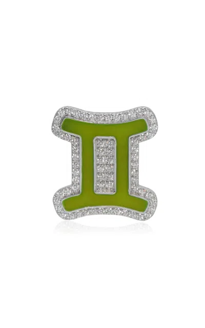 Ashna Mehta 18k White Gold Gemini Customized Bag Bijoux