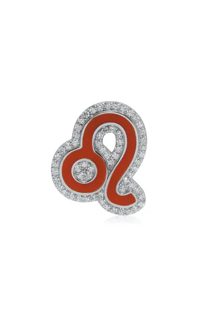 Ashna Mehta 18k White Gold Leo Customized Bag Bijoux