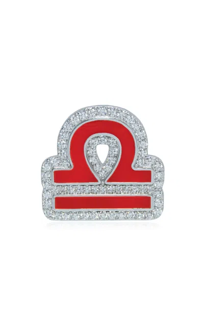 Ashna Mehta 18k White Gold Libra Customized Bag Bijoux