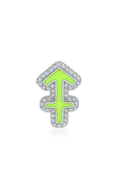 Ashna Mehta 18k White Gold Sagitarrius Customized Bag Bijoux