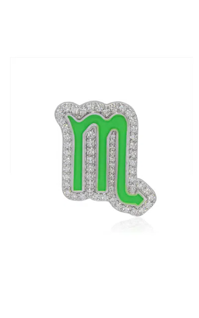 Ashna Mehta 18k White Gold Scorpio Customized Bag Bijoux
