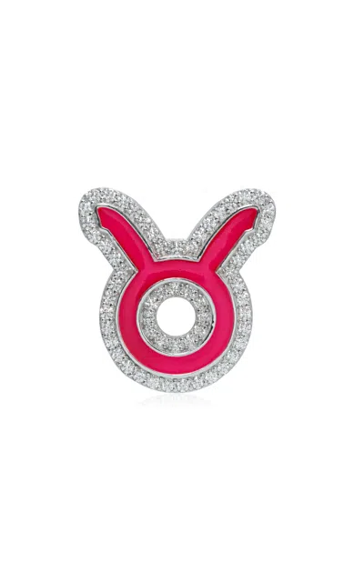 Ashna Mehta 18k White Gold Taurus Customized Bag Bijoux