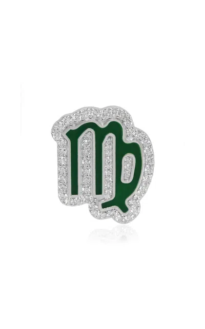 Ashna Mehta 18k White Gold Virgo Customized Bag Bijoux