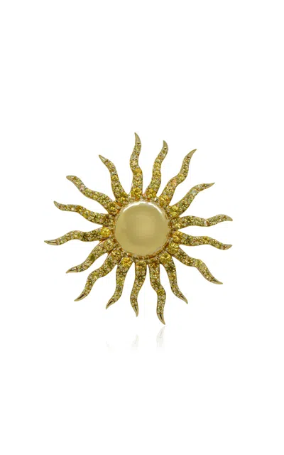 Ashna Mehta 18k Yellow Gold Sun Customized Bag Bijoux