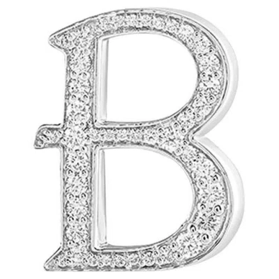 Pre-owned Ashna Mehta Alphabet 'b' Bag Bijoux With Natural Diamonds In Multi