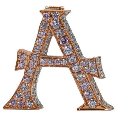 Pre-owned Ashna Mehta Alphabet Customized Pink Diamond Bag Bijoux
