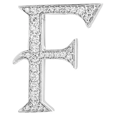Pre-owned Ashna Mehta Alphabet 'f' Bag Bijoux With Natural Diamonds In Multi