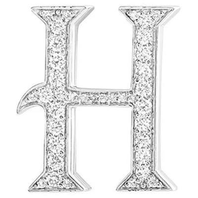 Pre-owned Ashna Mehta Alphabet 'h' Bag Bijoux With Natural Diamonds In Multi