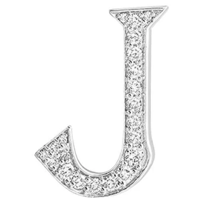 Pre-owned Ashna Mehta Alphabet 'j' Bag Bijoux With Natural Diamonds In Multi