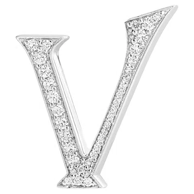 Pre-owned Ashna Mehta Alphabet 'v' Bag Bijoux With Natural Diamonds In Multi