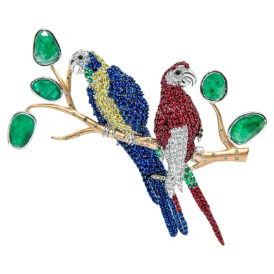 Pre-owned Ashna Mehta Love Birds Customized Bag Bijoux In Multi