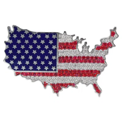 Pre-owned Ashna Mehta Usa Flag Customized Bag Bijoux In Multi