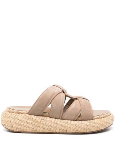Ash Pudra Sandals In Gold