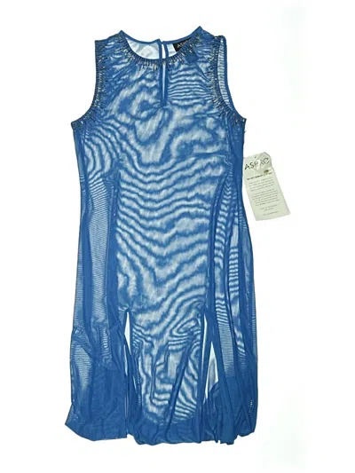 Pre-owned Ashro Swimsuit Cover Up In Blue