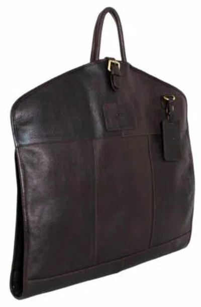 Pre-owned Ashwood Leather Mens Chelsea Veg Tan Harper Folded Suit Carrier - Brown