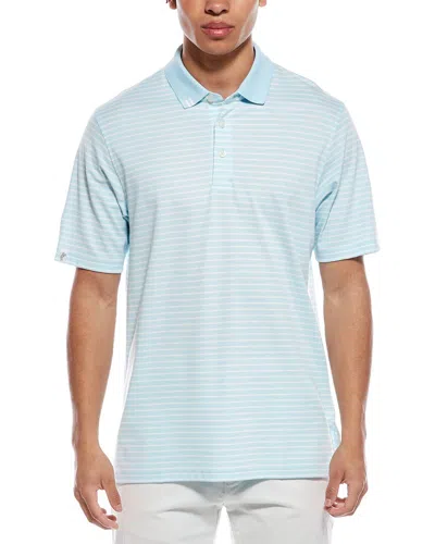 Ashworth 2bar Stripe Polo Shirt In Blue