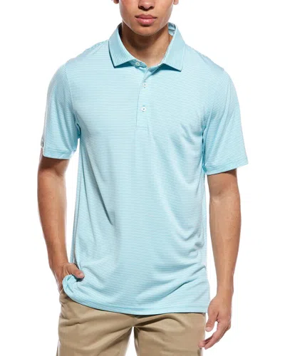 Ashworth Brunch Micro Stripe Polo Shirt In Blue