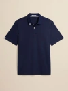 Ashworth Golf 2bar Solid Polo In Blue