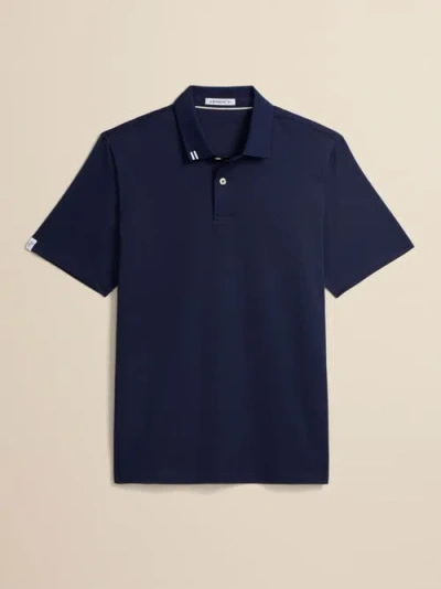 Ashworth Golf 2bar Solid Polo In Blue