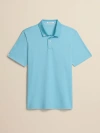Ashworth Golf 2bar Solid Polo In Blue
