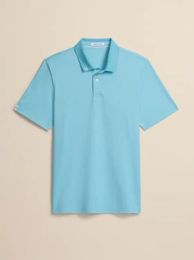 Ashworth Golf 2bar Solid Polo In Blue