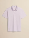 Ashworth Golf 2bar Solid Polo In Purple