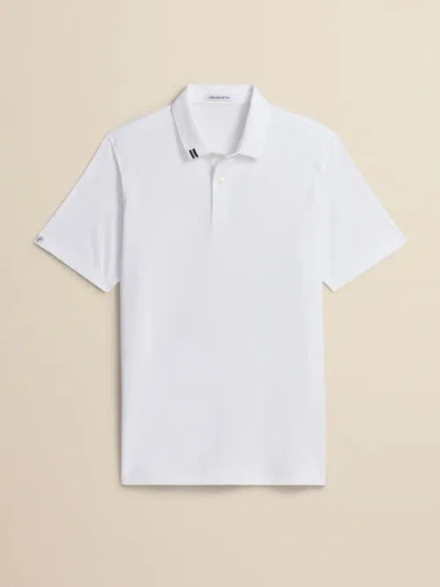 Ashworth Golf 2bar Solid Polo In White