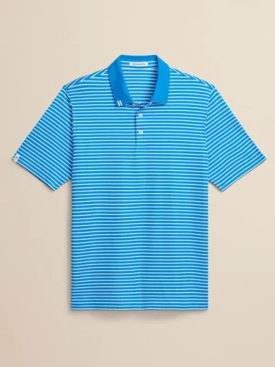 Ashworth Golf 2bar Stripe Polo In Blue