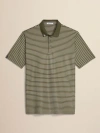 Ashworth Golf 2bar Stripe Polo In Brown
