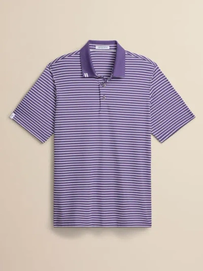 Ashworth Golf 2bar Stripe Polo In Purple
