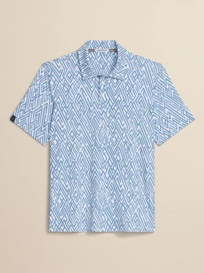 Ashworth Golf Abstract Geo Polo In Blue