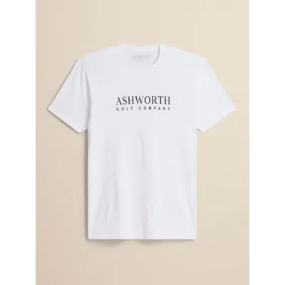Ashworth Golf Ashworth Label Tee In White