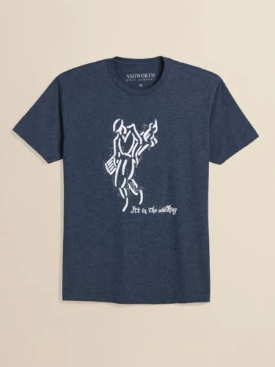 Ashworth Golf Golfman Walking Tee In Blue