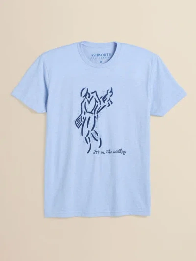 Ashworth Golf Golfman Walking Tee In Blue