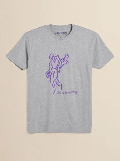 Ashworth Golf Golfman Walking Tee In Gray