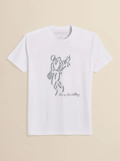 Ashworth Golf Golfman Walking Tee In White