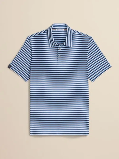 Ashworth Golf Ivy Stripe Polo In Blue