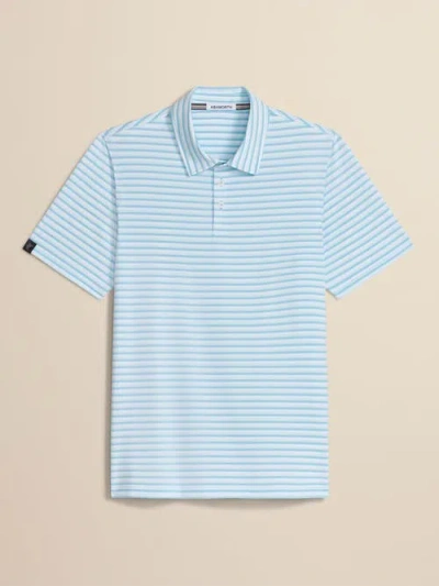 Ashworth Golf Ivy Stripe Polo In Blue