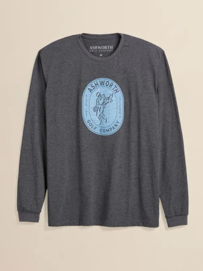 Ashworth Golf Ls Golfman Badge Tee In Multi