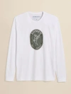 Ashworth Golf Ls Golfman Badge Tee In White