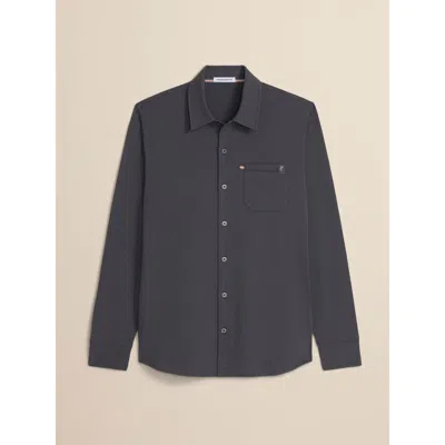 Ashworth Golf Ls Hightide Shirt In Gray