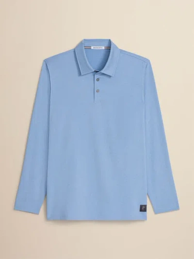 Ashworth Golf Ls Shore Polo In Blue