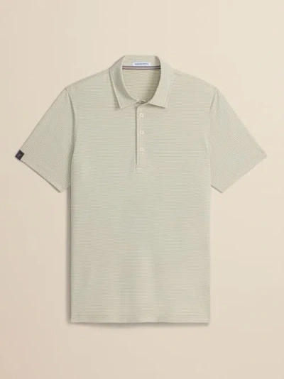 Ashworth Golf Sand Stripe Polo In Green