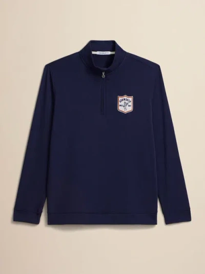 Ashworth Golf Sand Twill 1/4 Zip In Blue